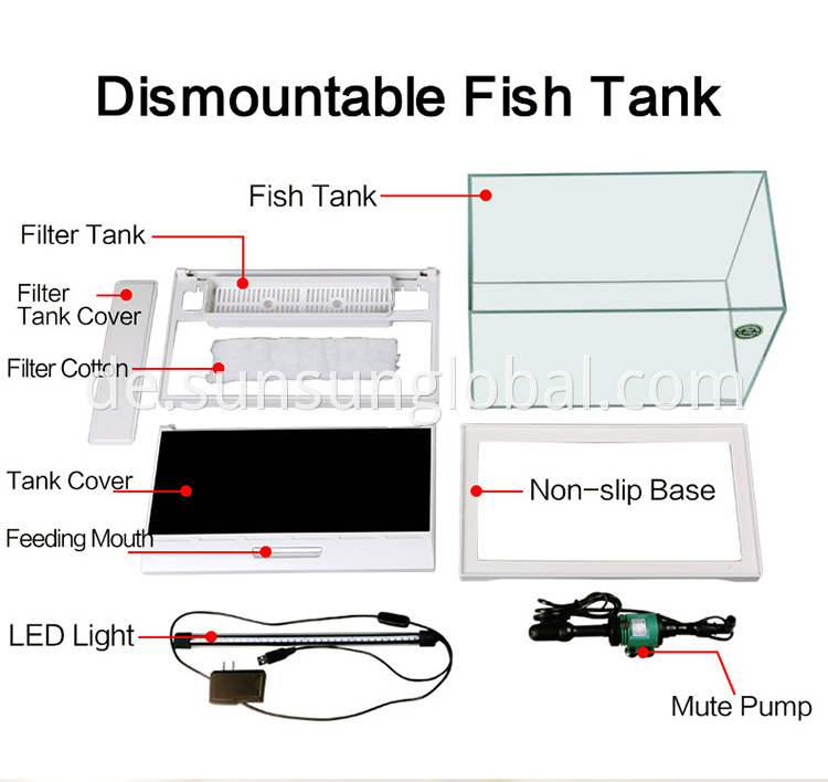 Sunsun Tisch Plastik Aquarium Fisch Zuchtanbau Panzer